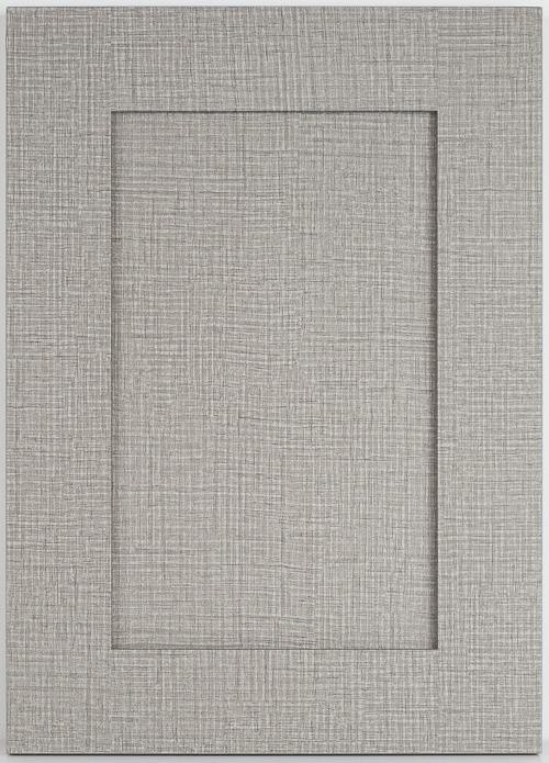 monterey linen fabric laminate cabinet door front view